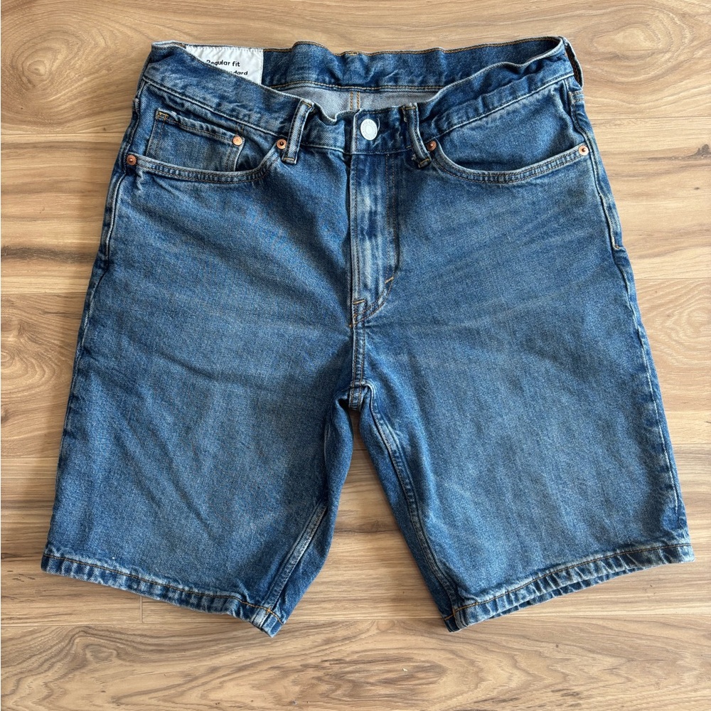 Men's Blue Denim Shorts